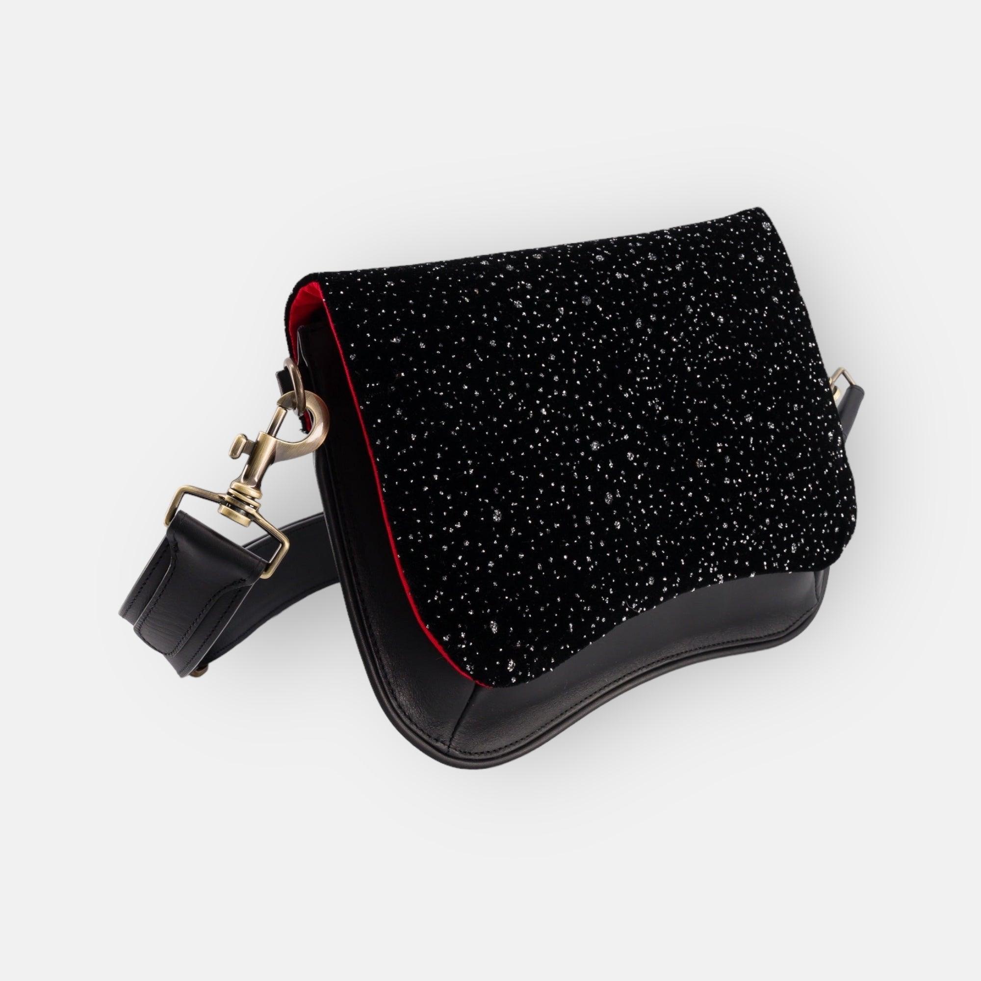 BABY GALA BLACK LEATHER BAG