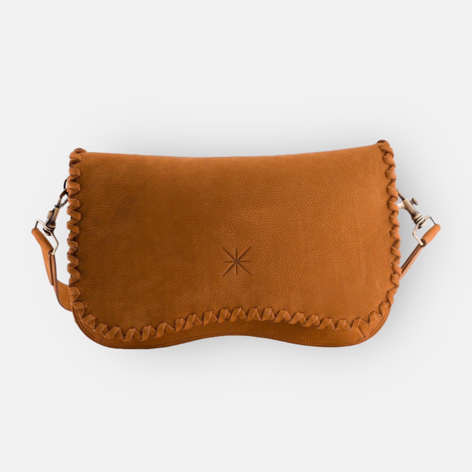 STAR TRESSA NUBUCK CAMEL BAG