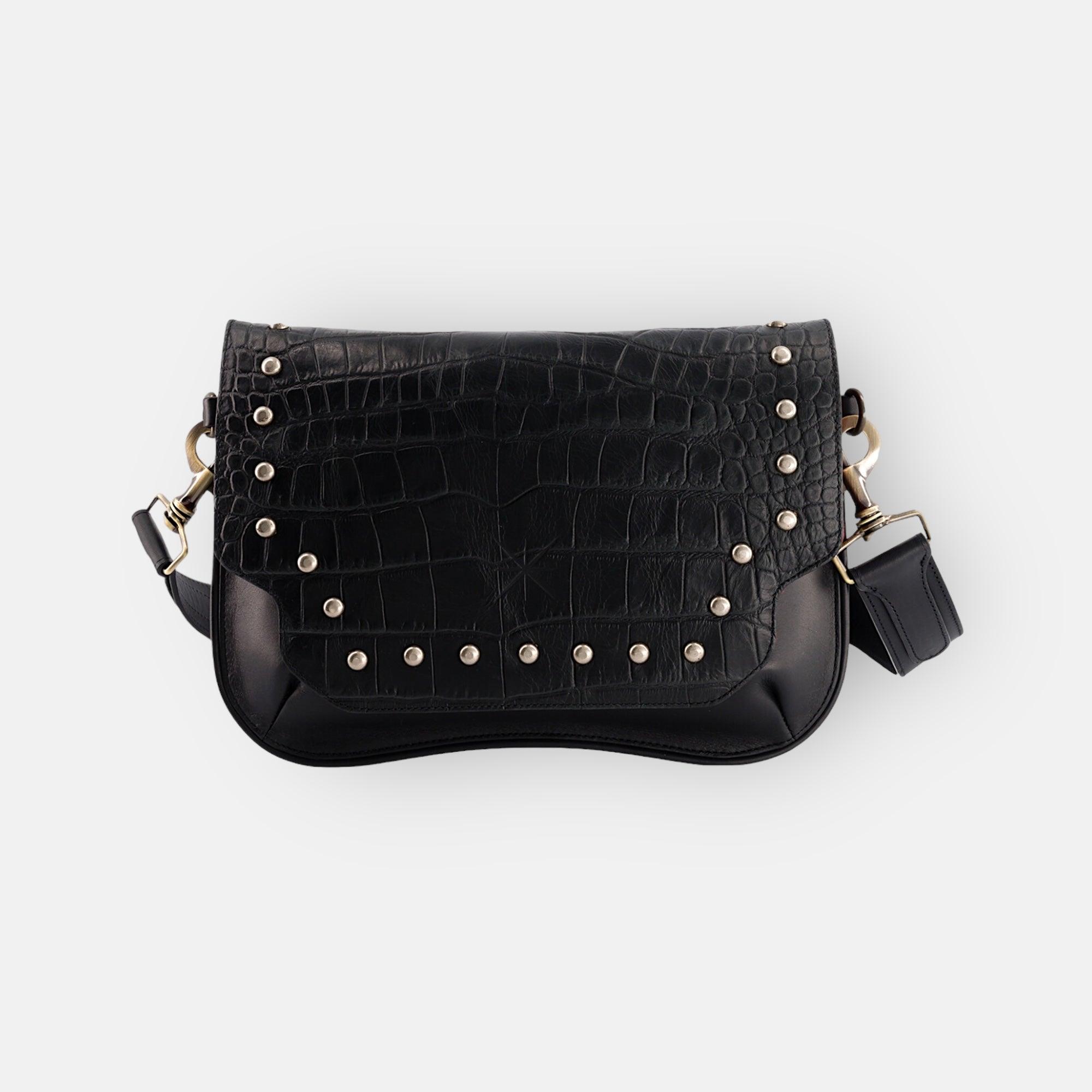 BABY KHARA BLACK LEATHER BAG