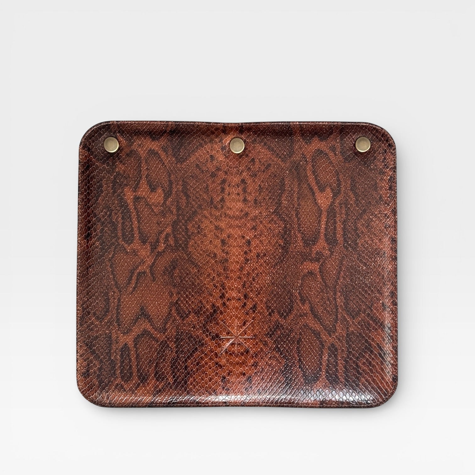 RABAT BABY PYTHON CUIVRÉ/NOIR