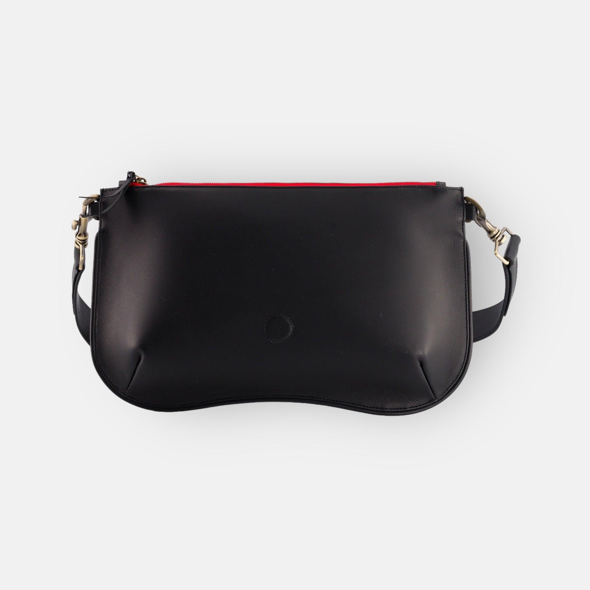 BASE STAR BLACK LEATHER BAG
