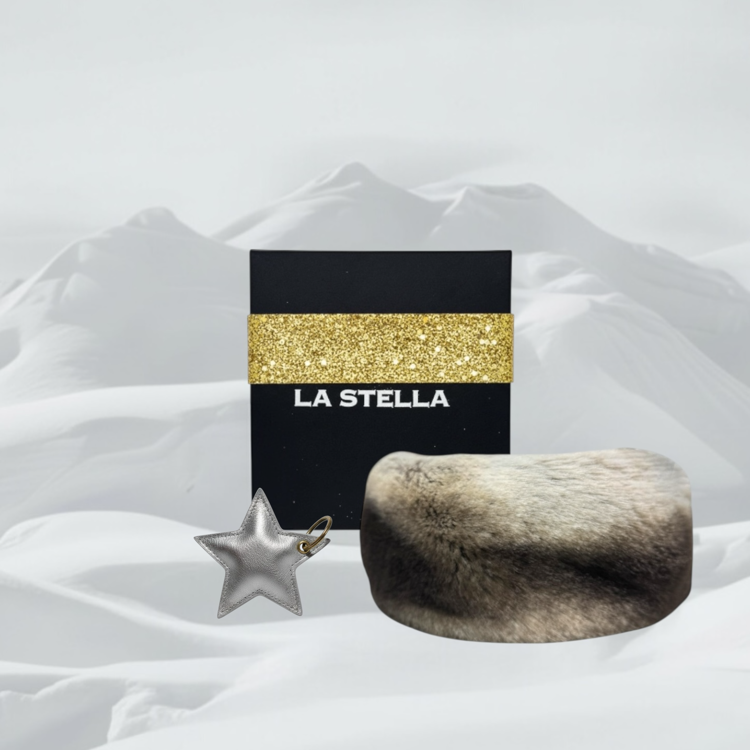 COFFRET BANDEAU CHINCHILLA GRIS : ÉDITION FÊTES