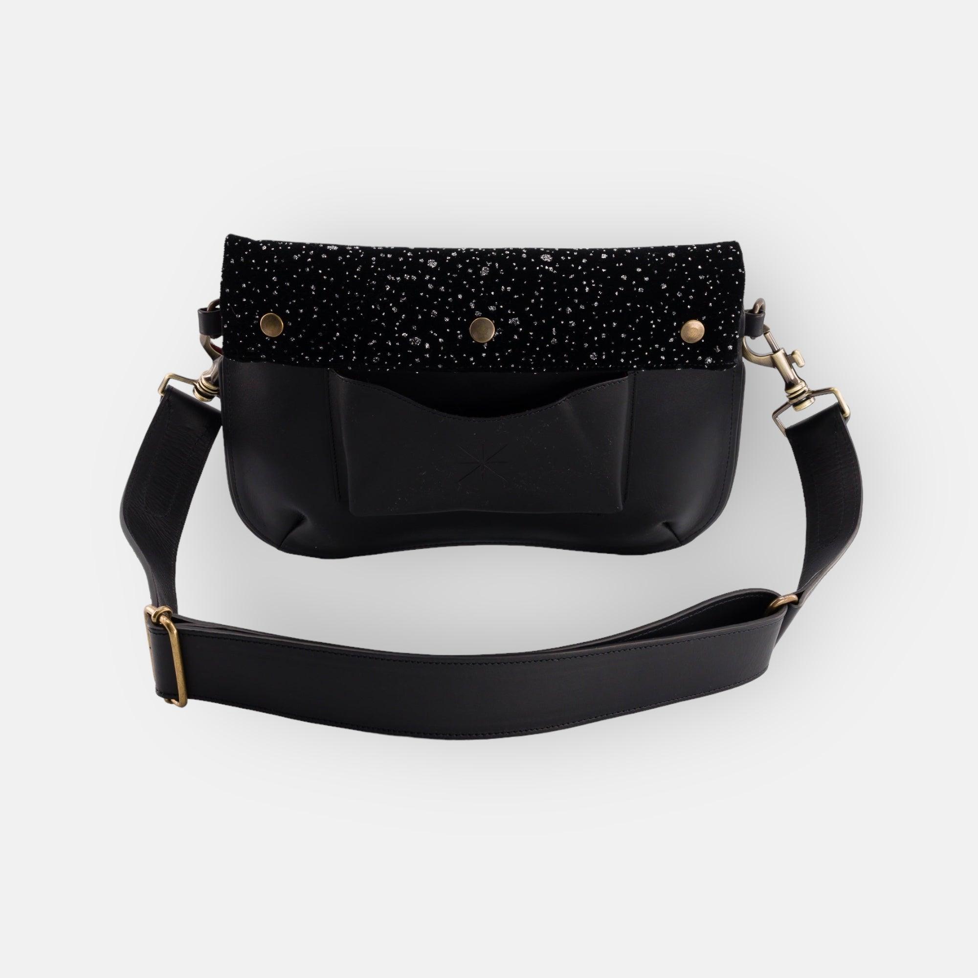 BABY GALA BLACK LEATHER BAG