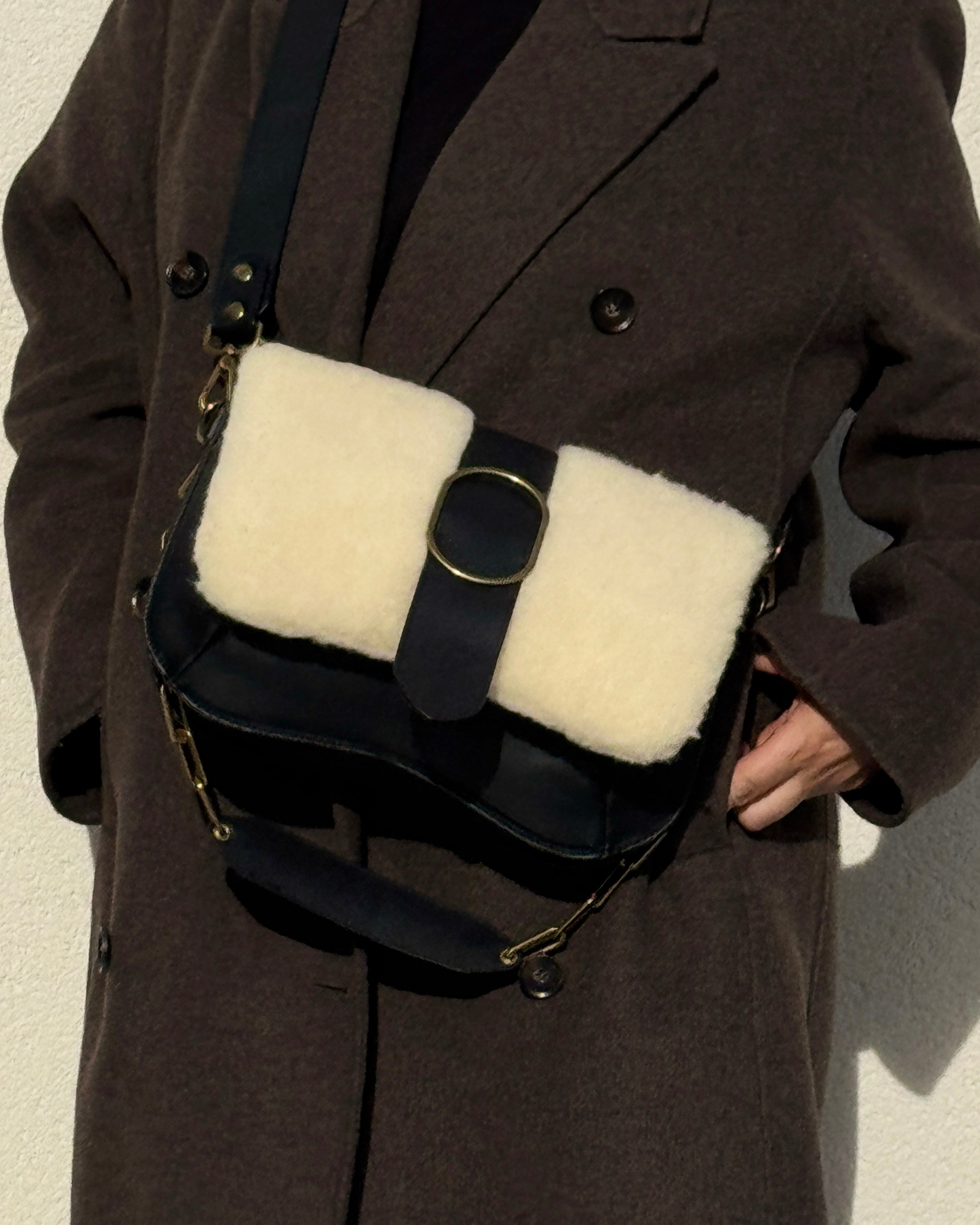 RABAT BABY MOUTON NOIR