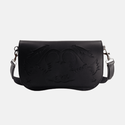 STAR RANCHO BLACK LEATHER BAG
