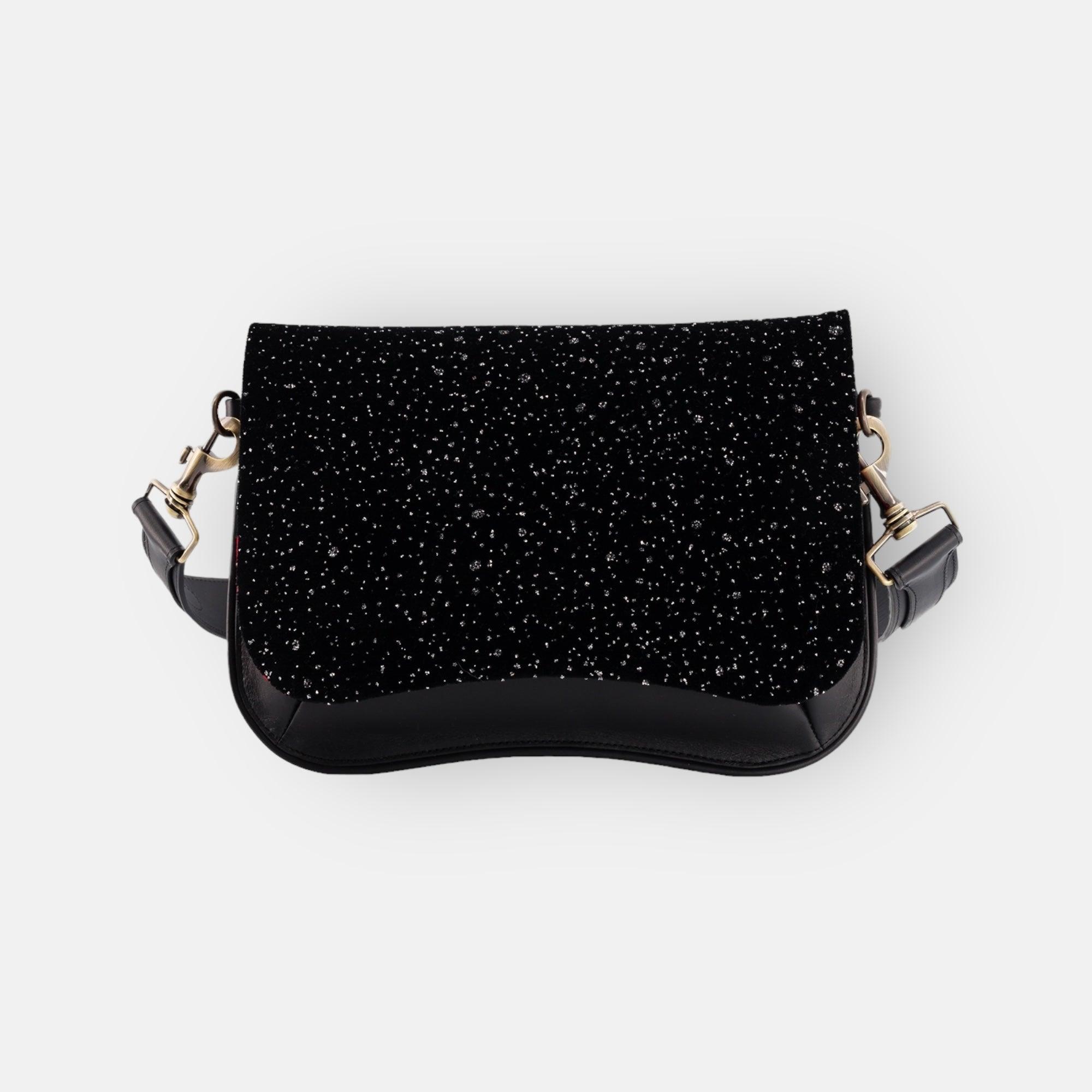 BABY GALA BLACK LEATHER BAG
