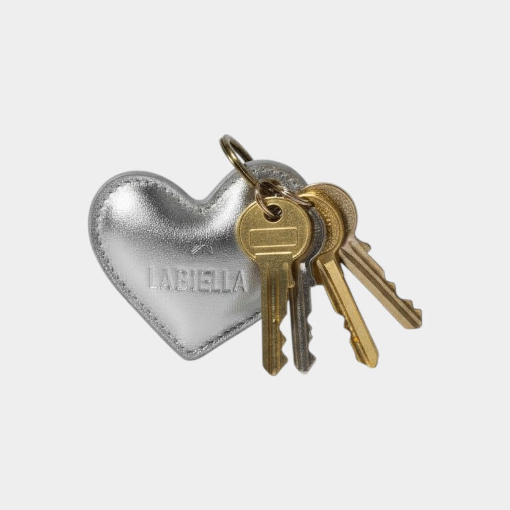 PORTE-CLÉS « HART »CUIR ARGENT