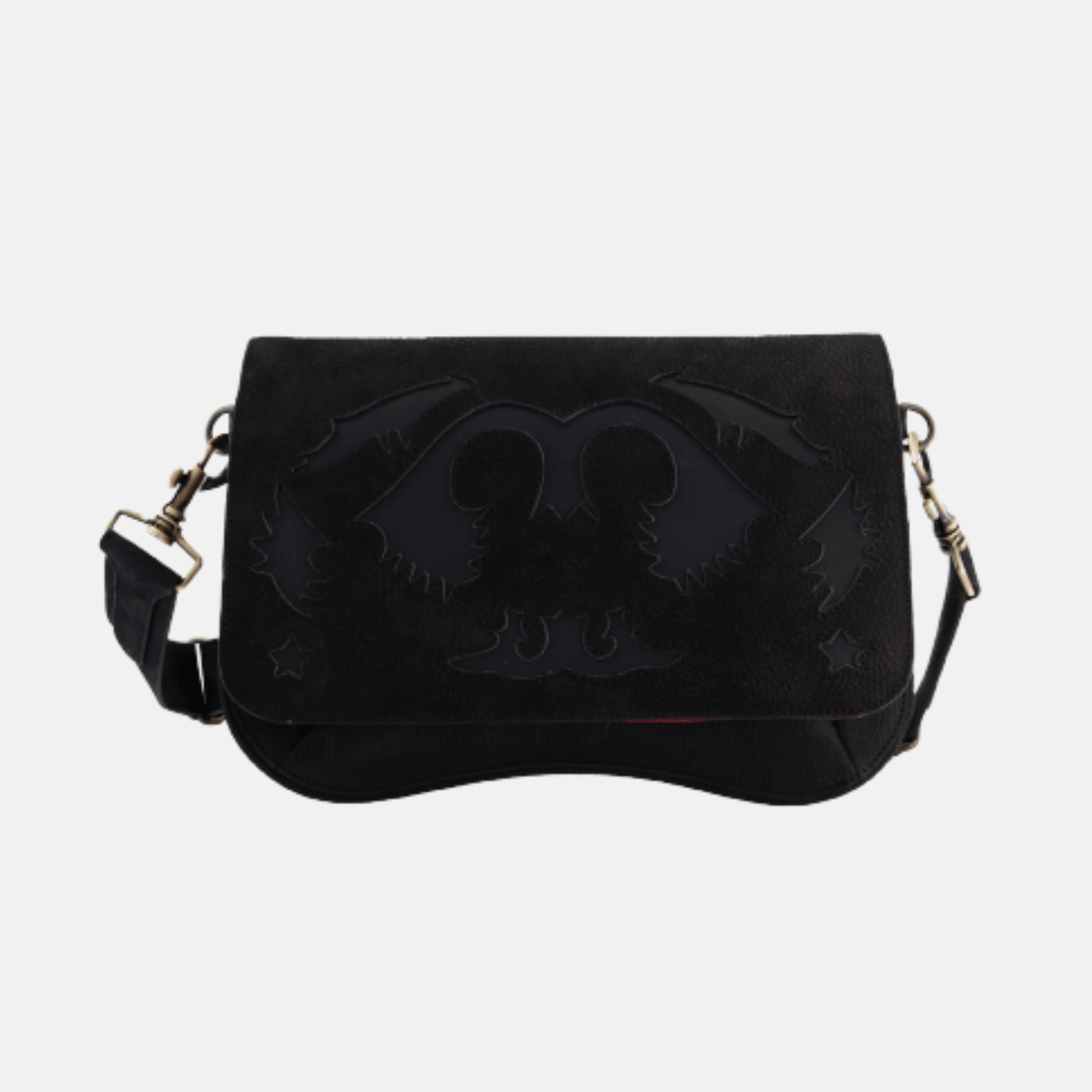 BABY RANCHO NUBUCK BLACK BAG