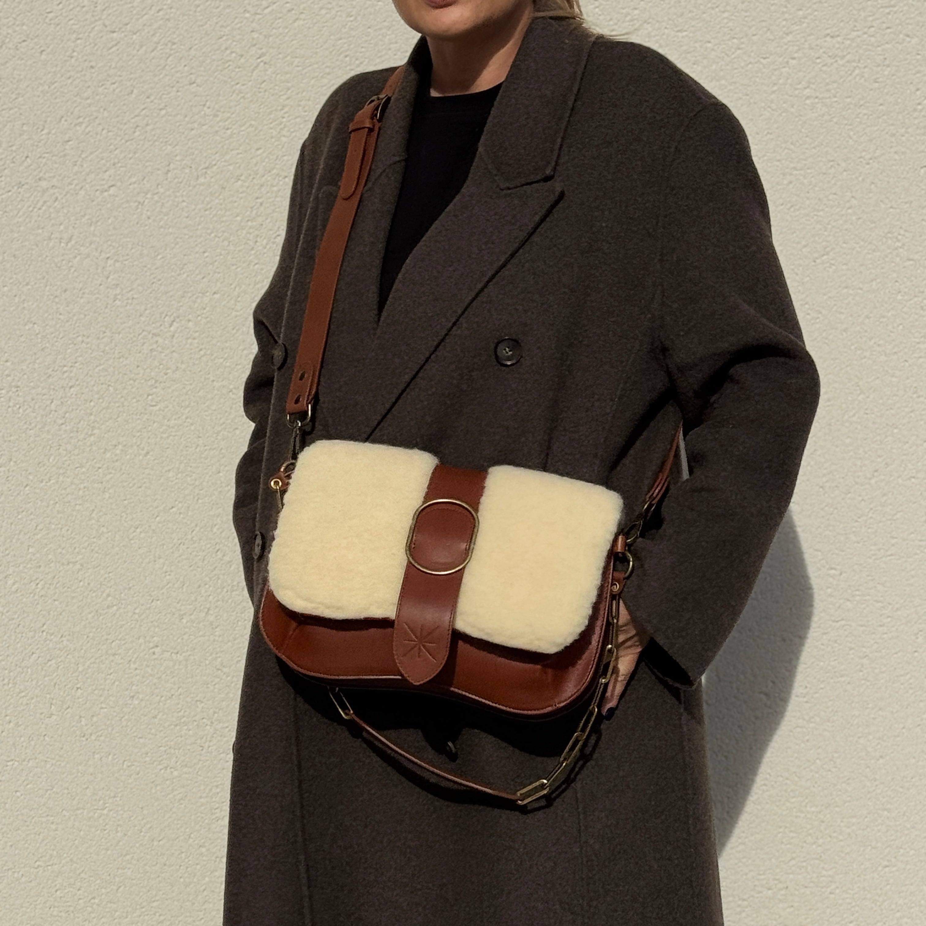 COFFRET NOËL BABY DOUBLE MARRON GLAÇÉ THARA MOUTON/SIDIA