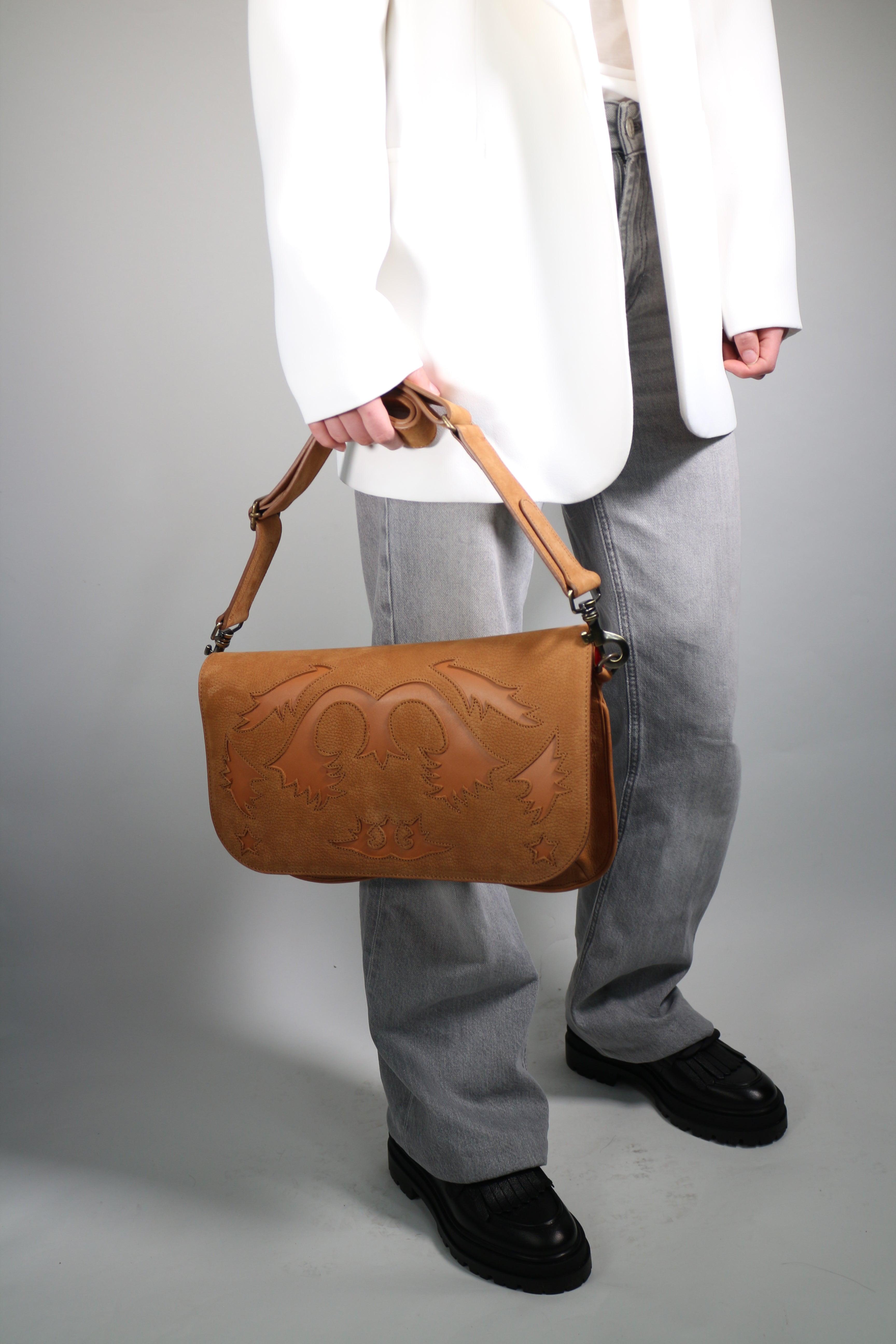 STAR RANCHO NUBUCK CAMEL BAG