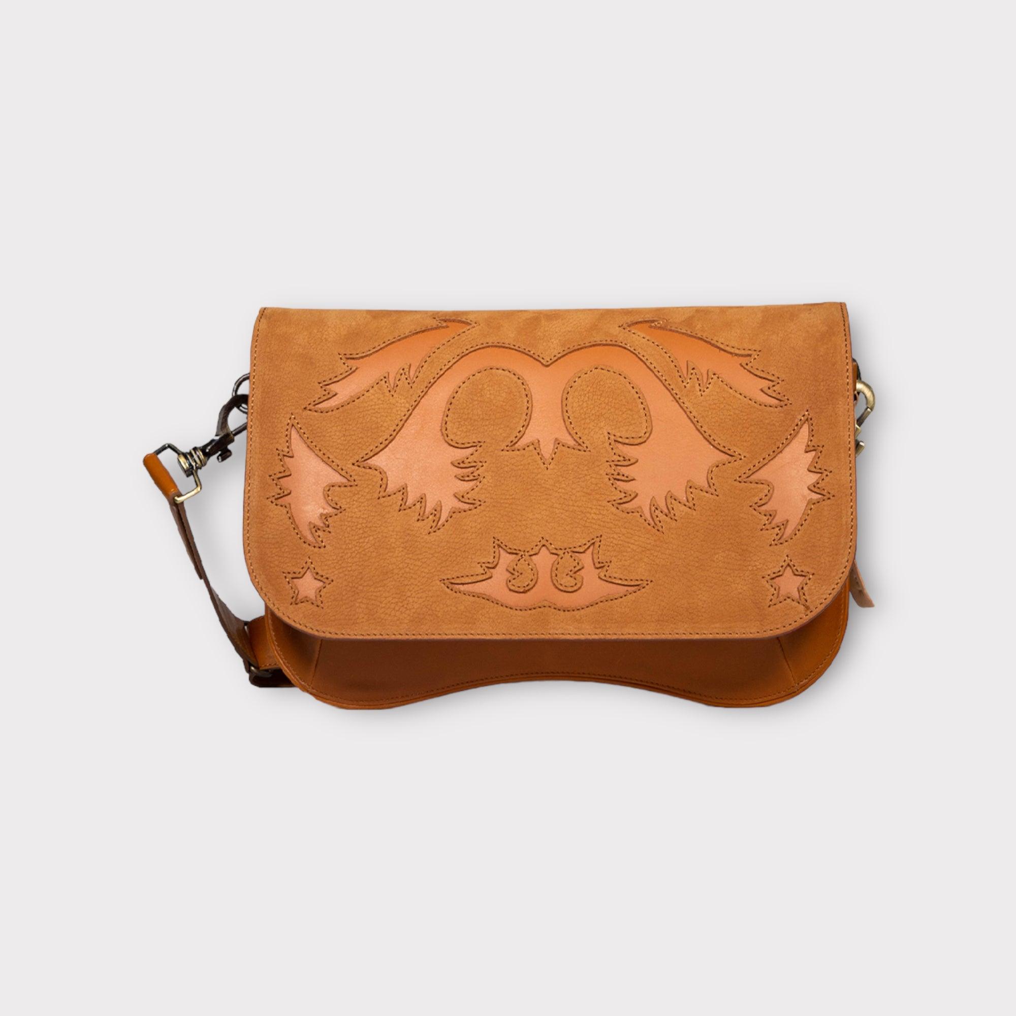 BABY RANCHO NUBUCK CAMEL BAG