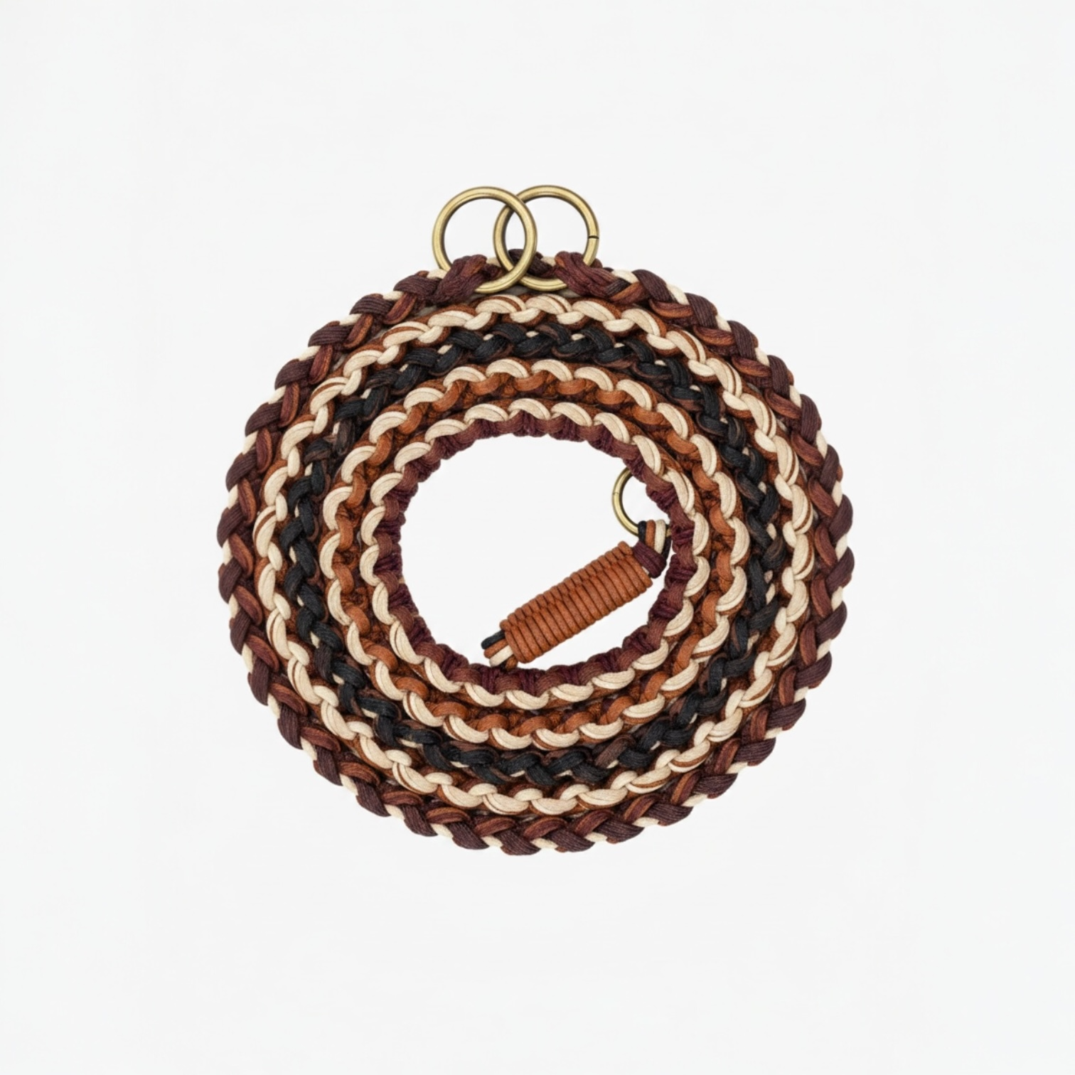BANDOULIÈRE JUICY MARRON GLACÉ/ECRU/NOIRE.