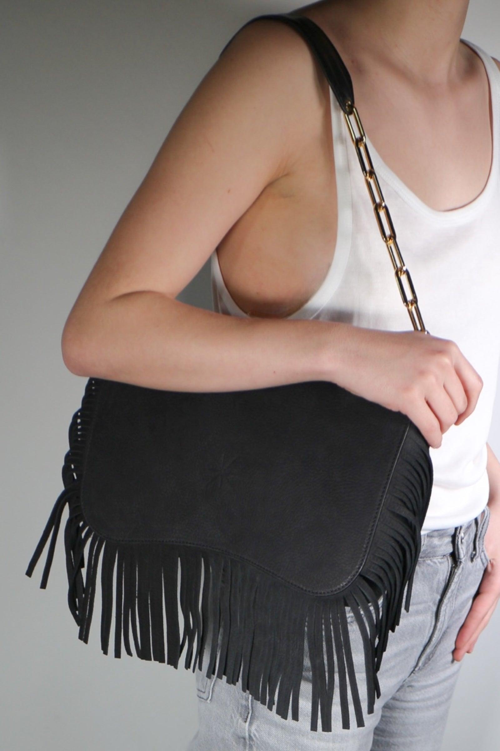 STAR HEVA NUBUCK BLACK BAG