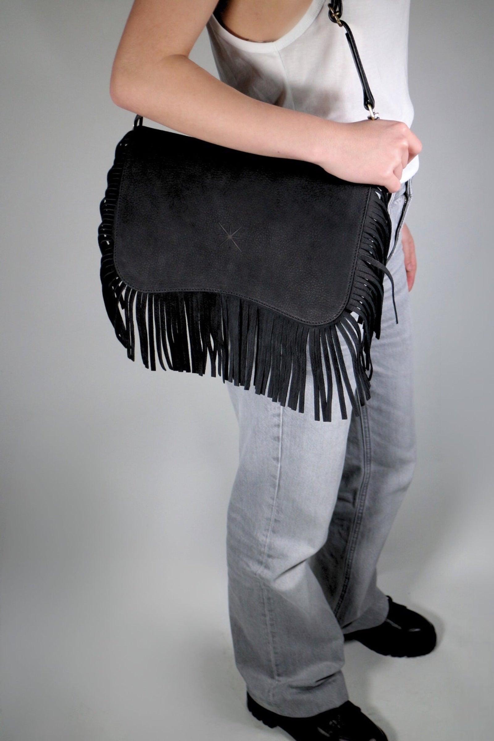 STAR HEVA NUBUCK BLACK BAG