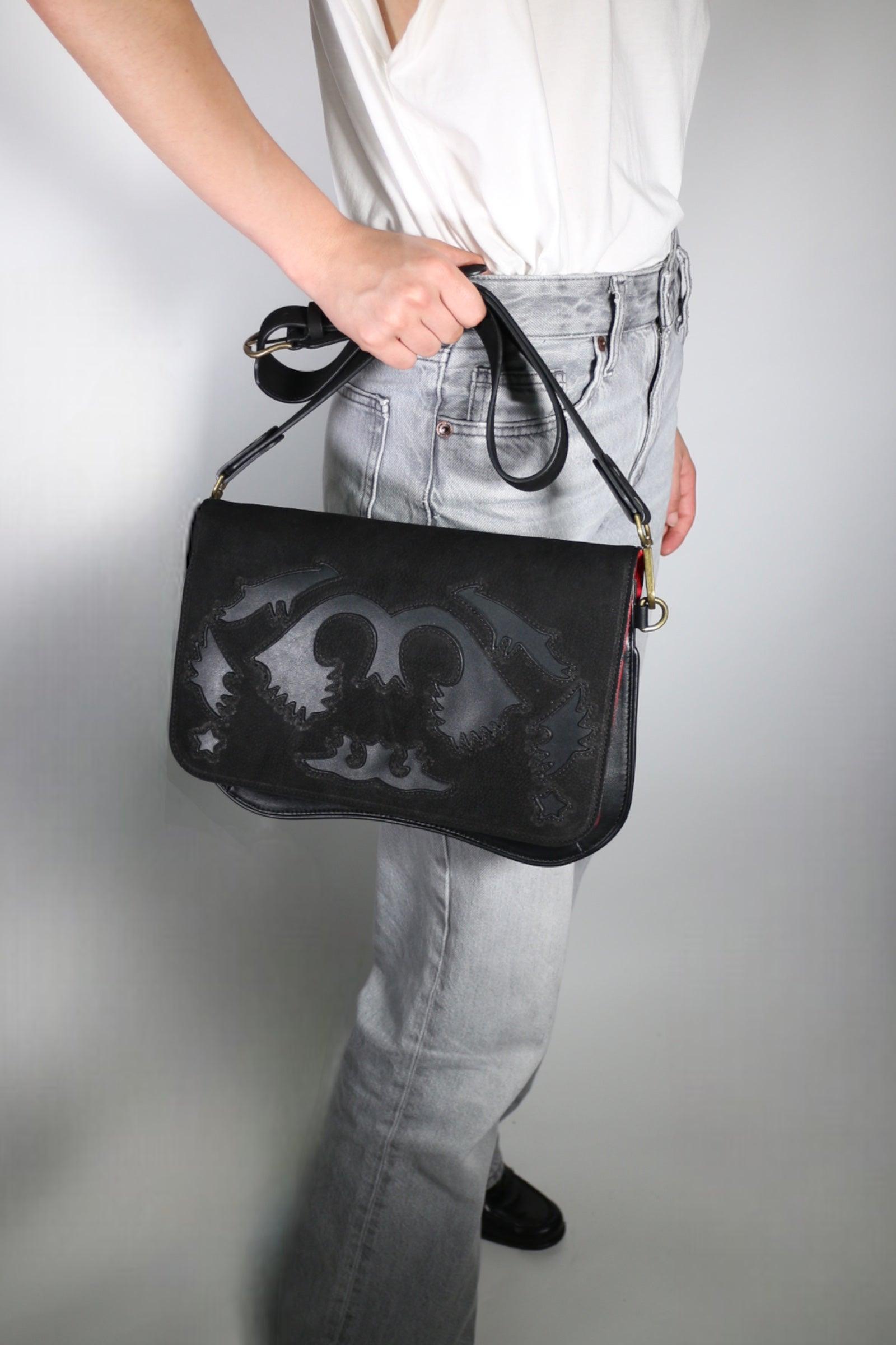 BABY RANCHO NUBUCK BLACK BAG