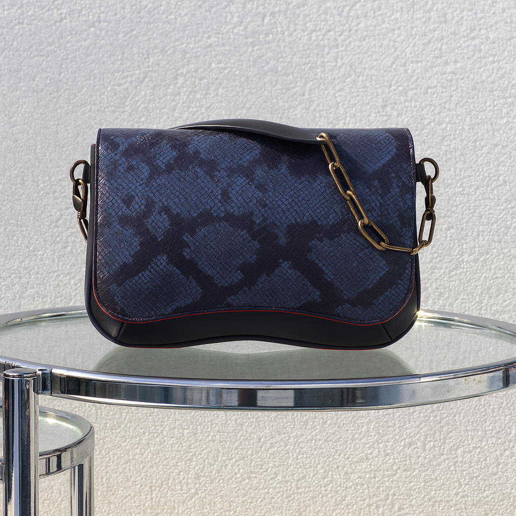 SAC BABY DOUBLE NOIR PYTH GRIS/NOIR