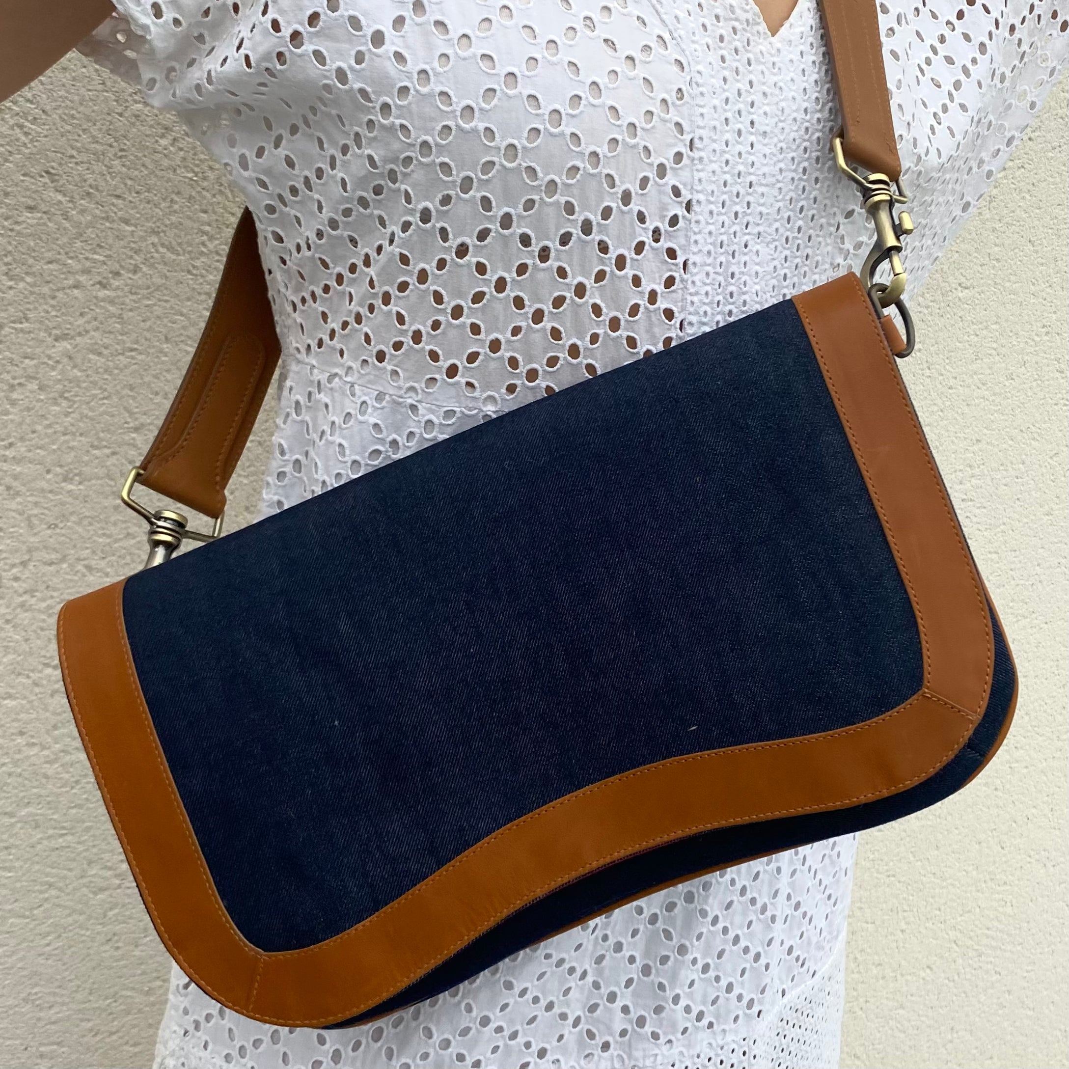 LYRA STAR JEAN/CAMEL BAG