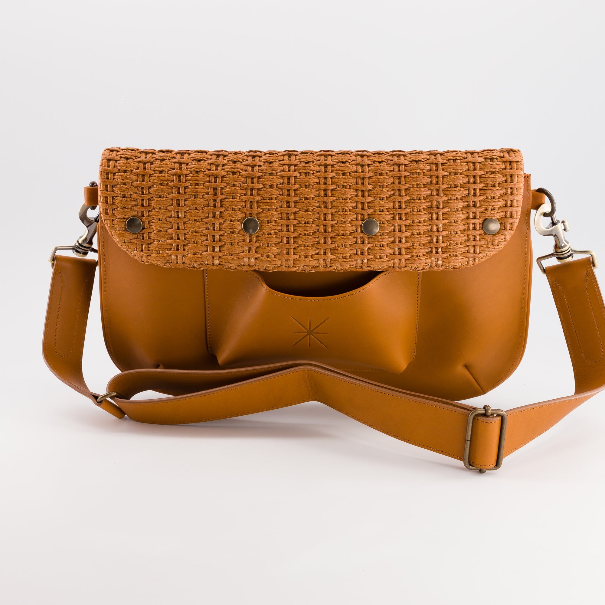STAR CORDA CAMEL LEATHER BAG
