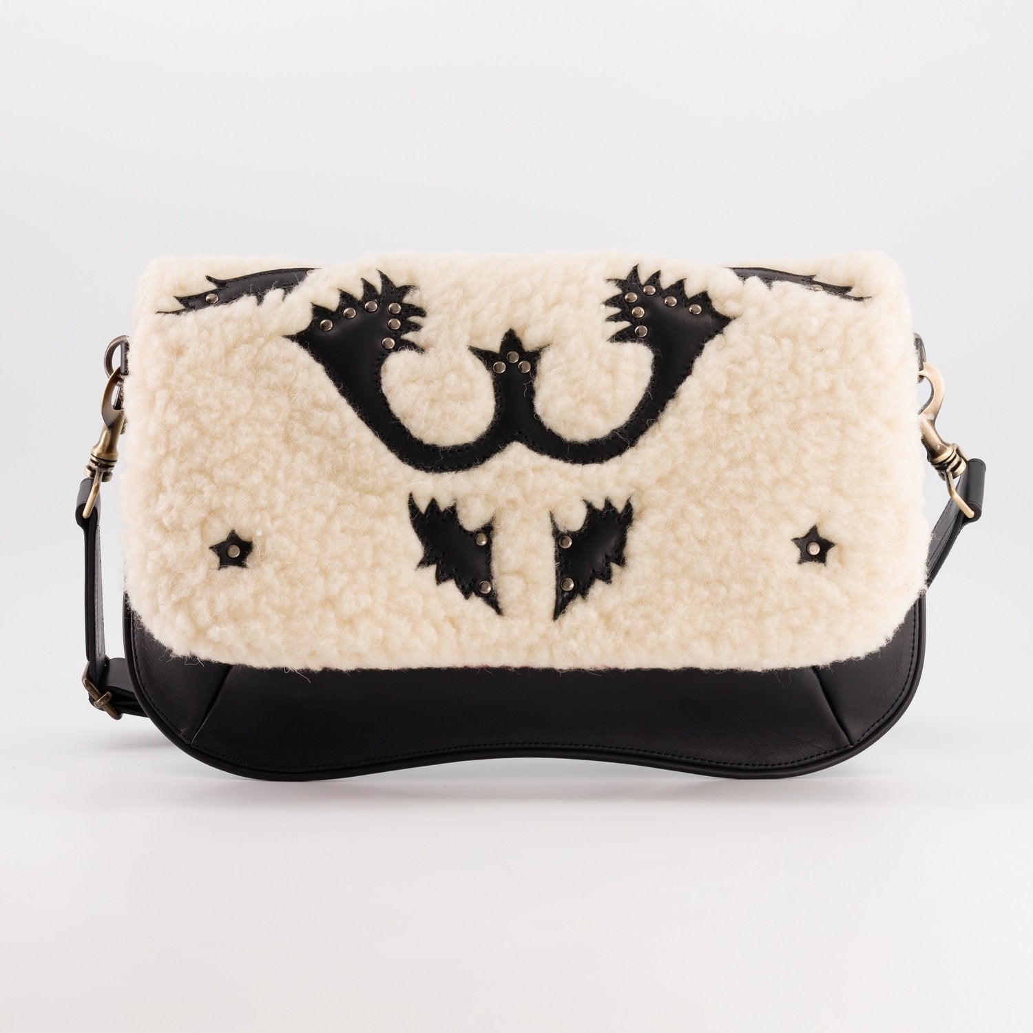 STAR RANCHO SHEEPSKIN BAG/BLACK