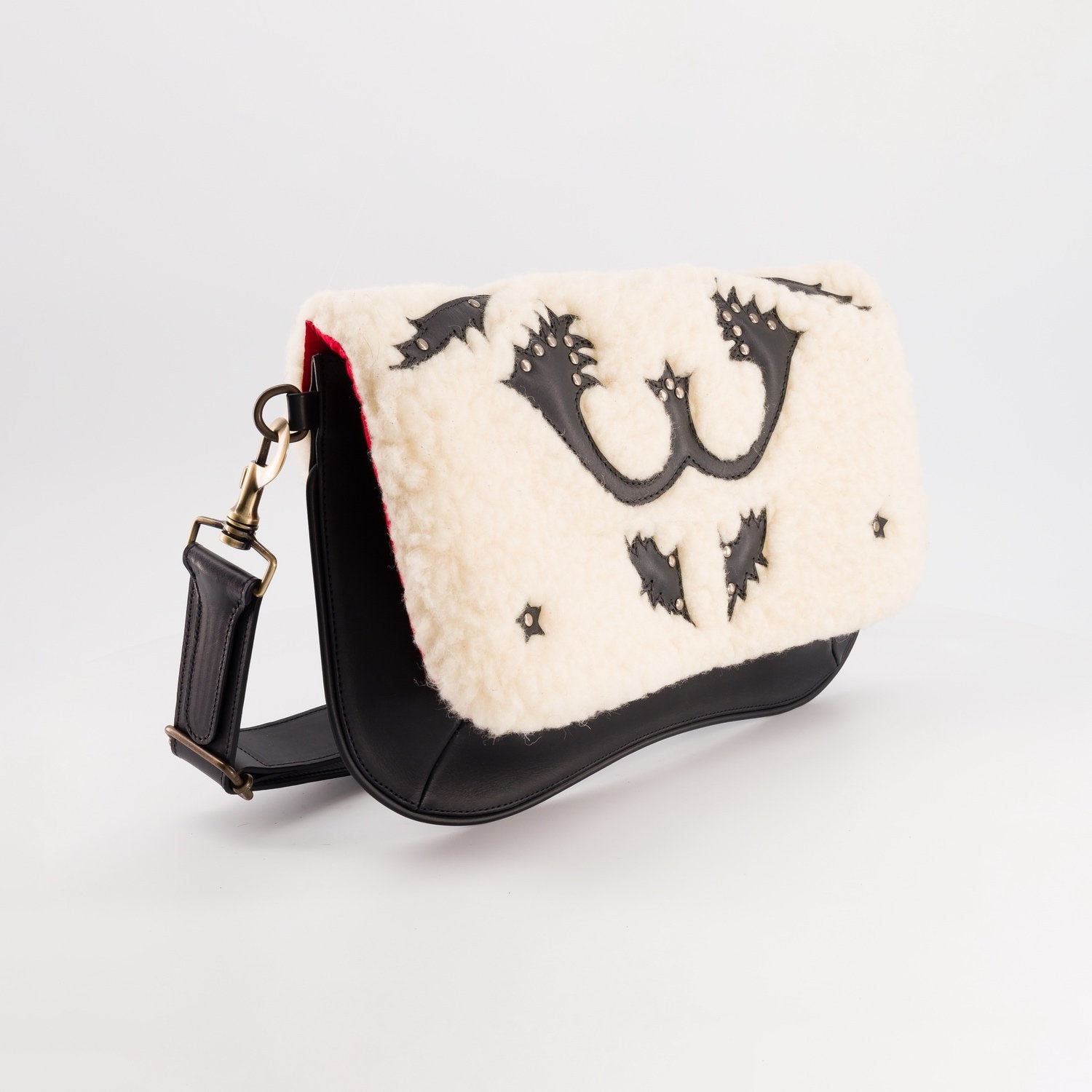 STAR RANCHO SHEEPSKIN BAG/BLACK
