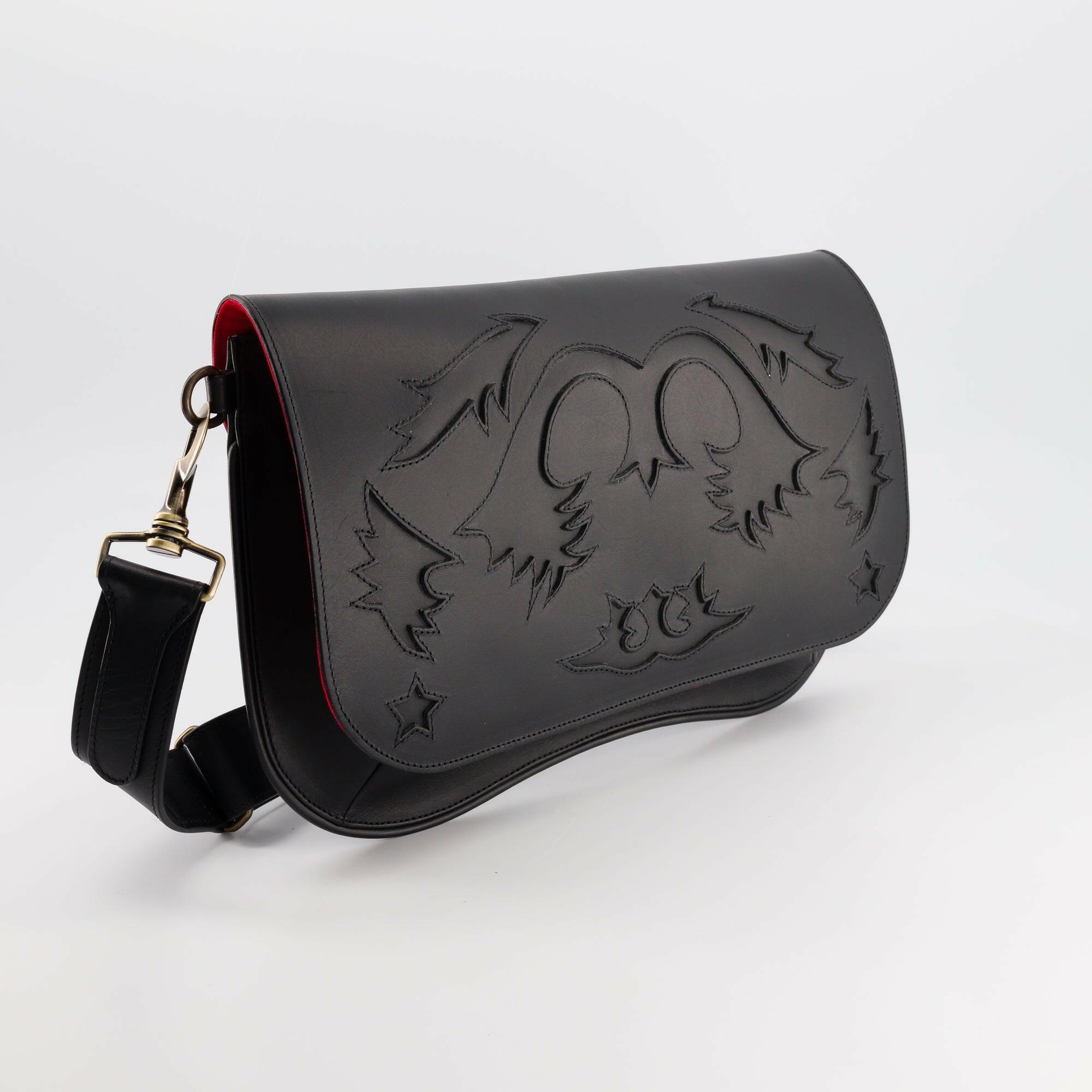 STAR RANCHO BLACK LEATHER BAG
