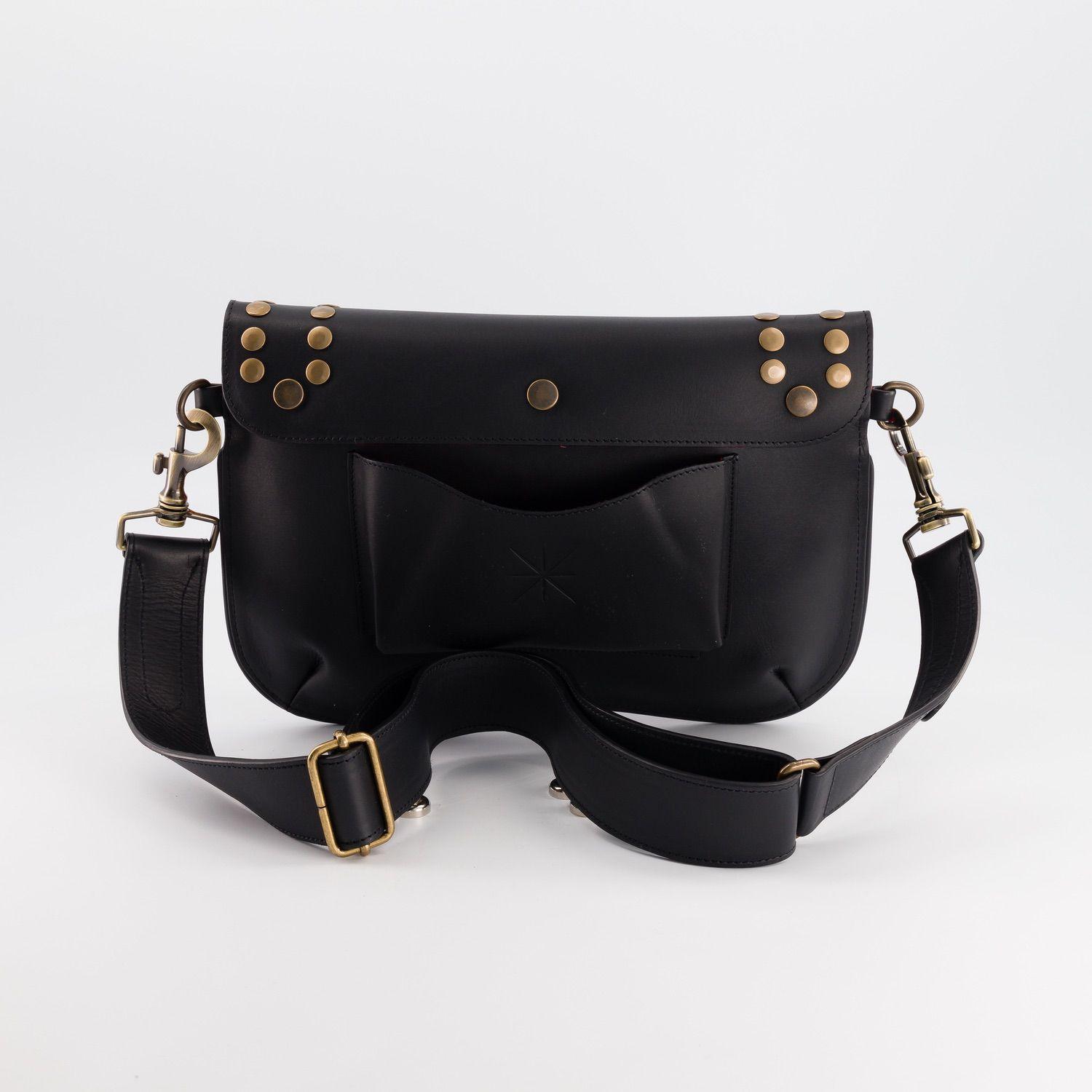 RABAT BABY SIDIA BLACK LEATHER