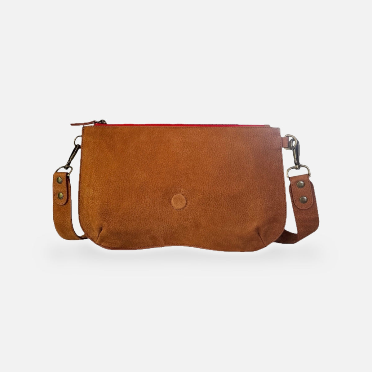 Base Baby Double en nubuck camel, vue de face
