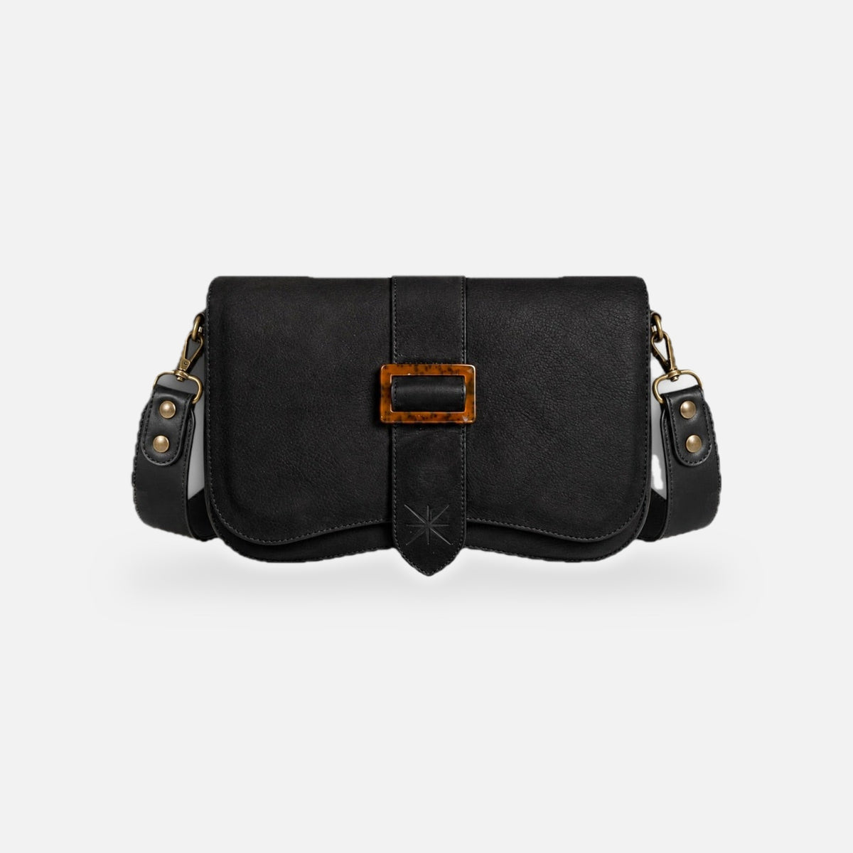 Rabat Thara nubuck noir monté sur une base Baby noire