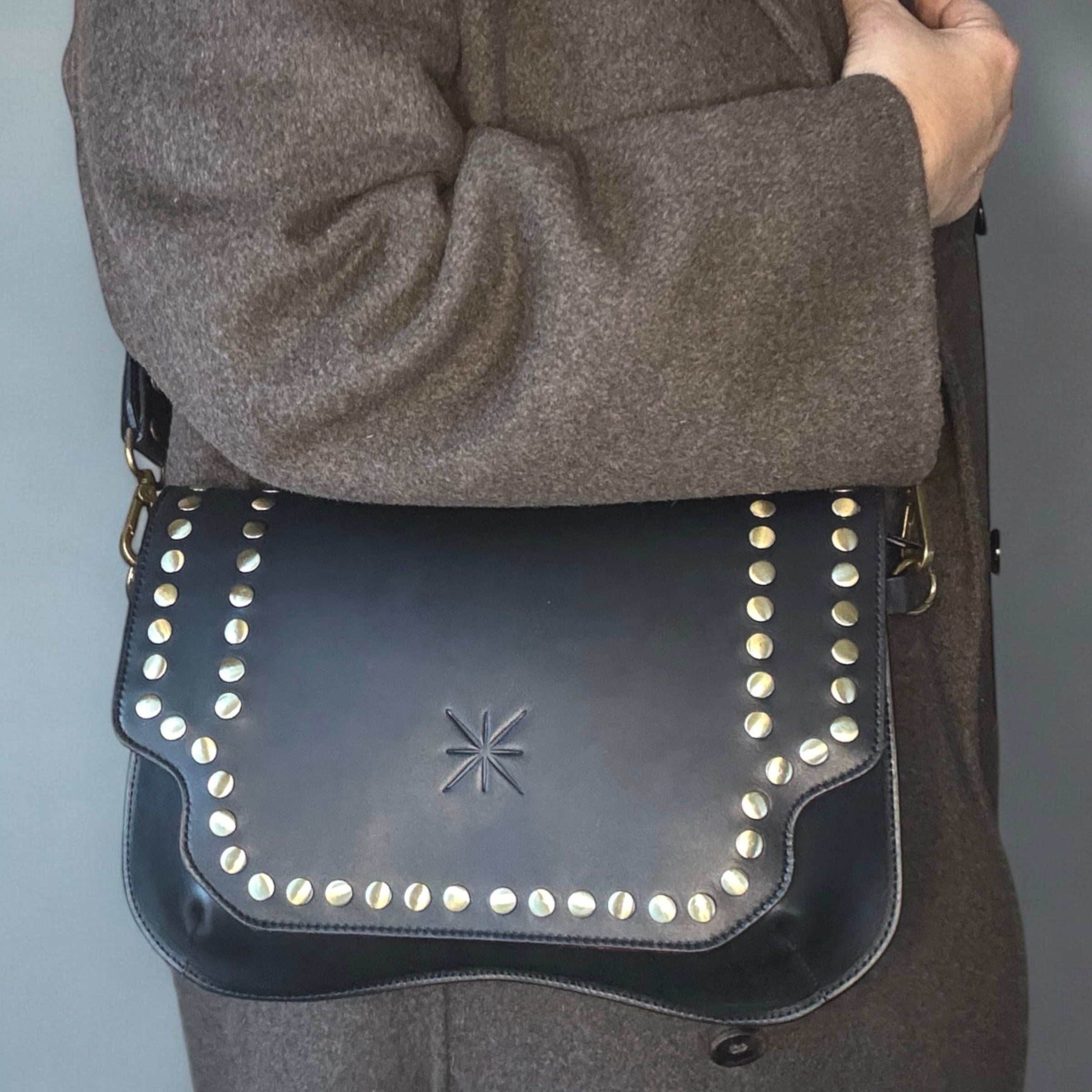 SAC BABY DOUBLE CUIR NOIR