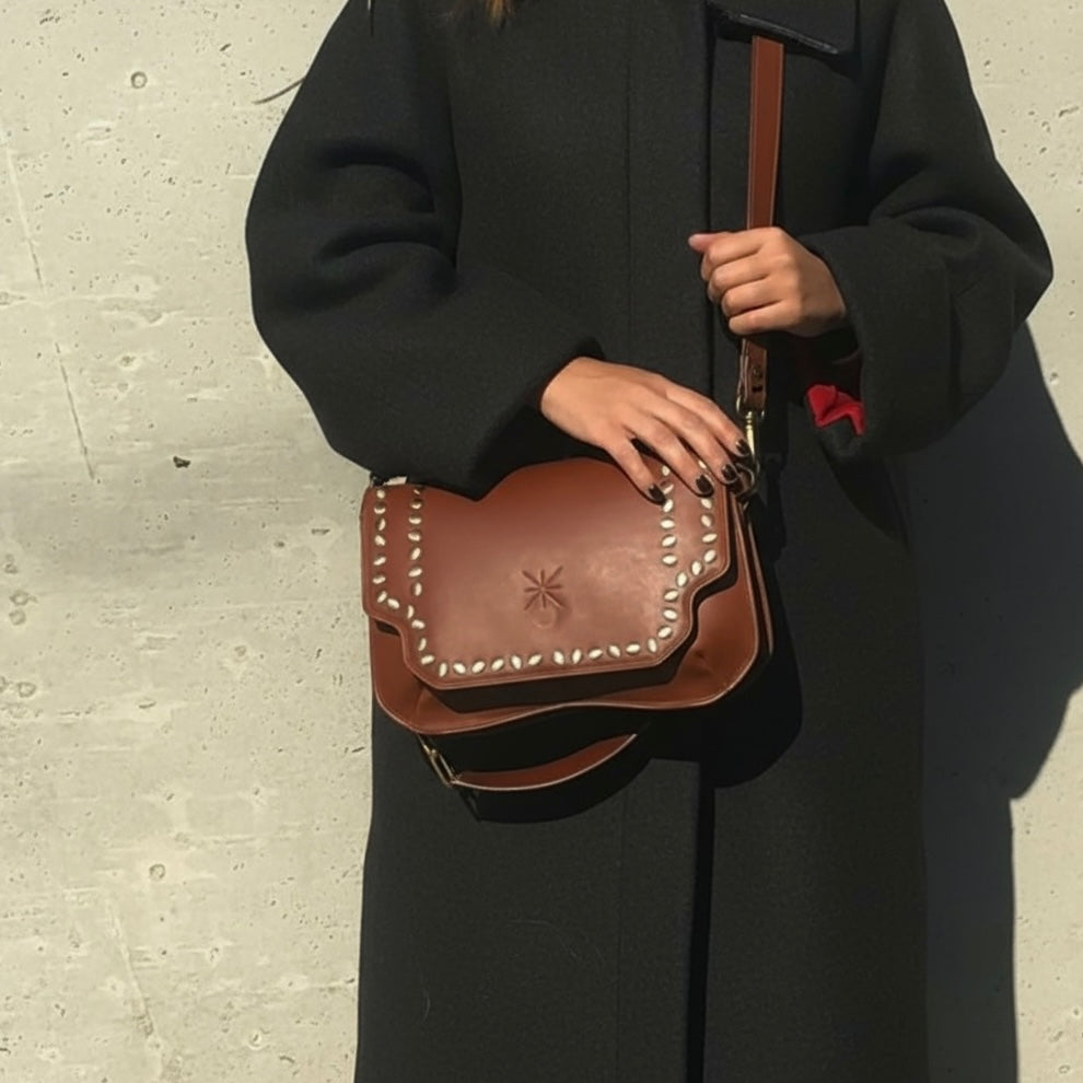 COFFRET NOËL BABY DOUBLE MARRON GLAÇÉ THARA MOUTON/SIDIA