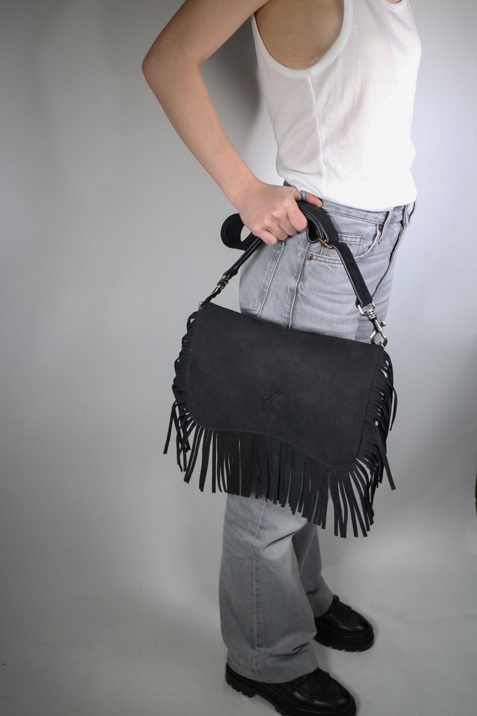 BABY HEVA NUBUCK BLACK BAG