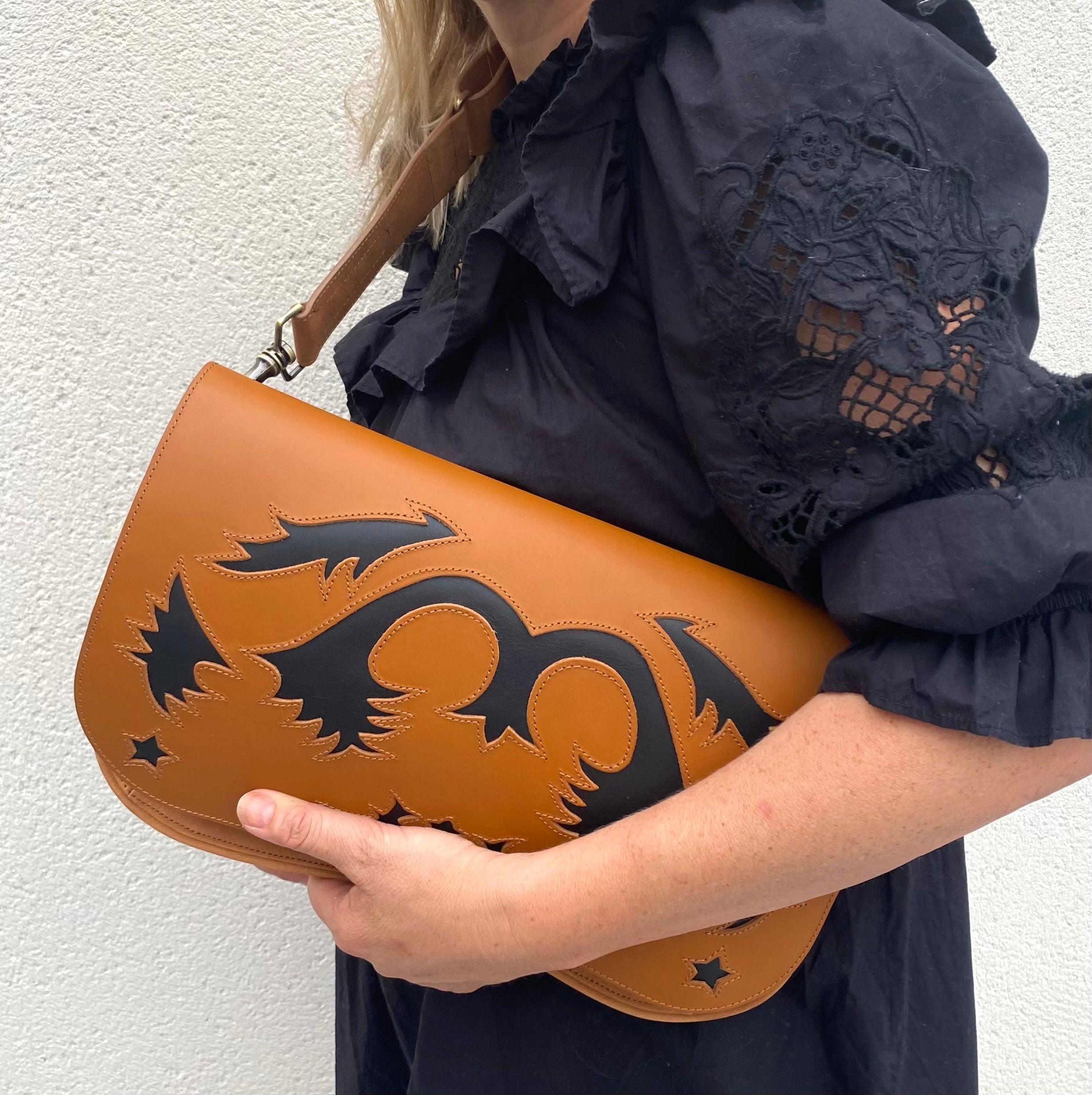 RABAT STAR RANCHO LEATHER CAMEL/BLACK